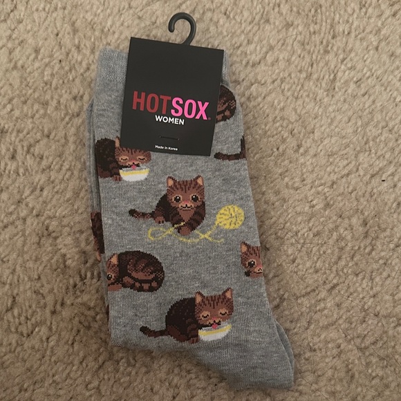Gray Cat Socks - Picture 1 of 2